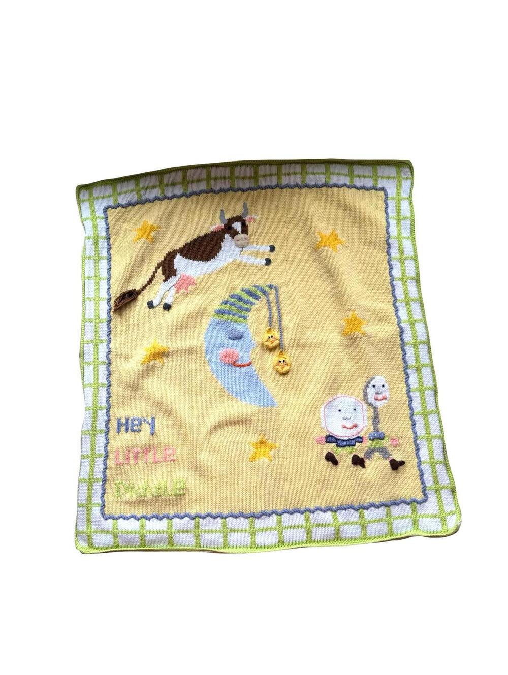 Art Walk Nursery Rhymes Moon Baby Blanket Unisex Hey Little Diddle